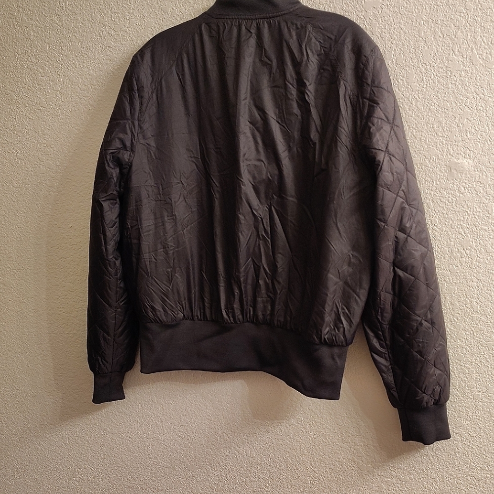 INSO Collection Black Quilted Bomber Jacket for Women B34 - Picture 3 of 13
